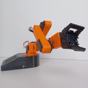 Bras robotique Arduino open-source imprimé en 3D (assemblé)